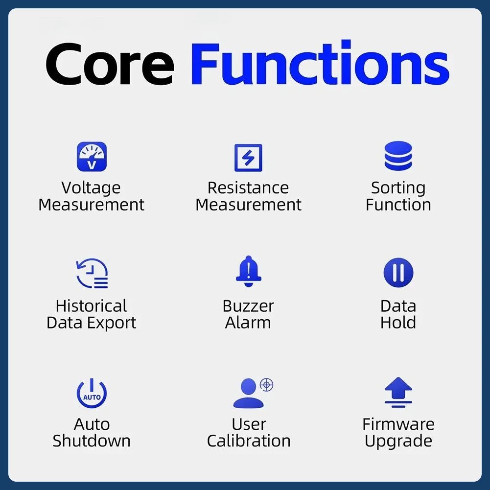 Tester batteria HRM-10 Tester di resistenza interna di tensione Misuratori di test batteria al litio ferro fosfato ad alta precisione Strumenti di test