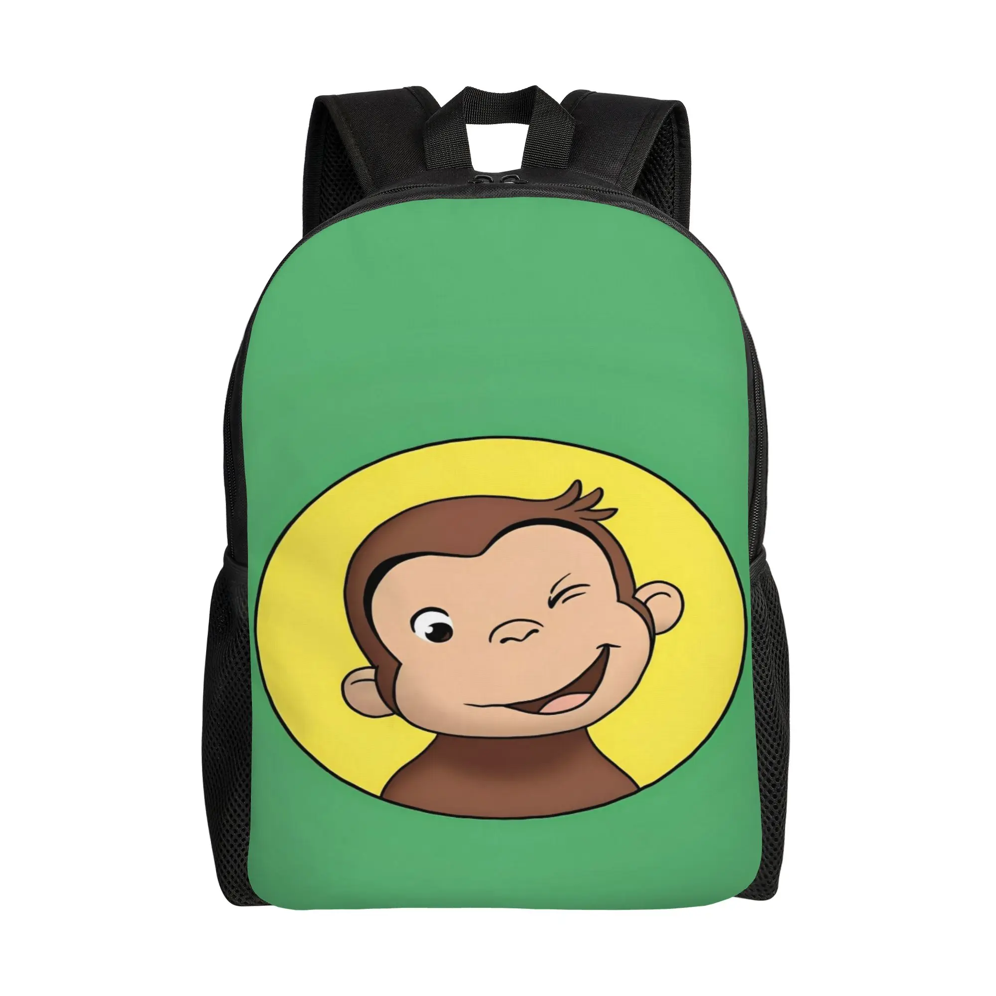 Cartoon Curious George Backpack  Leisure Backpacks Youth Cycling Soft School Bags Colorful Rucksack