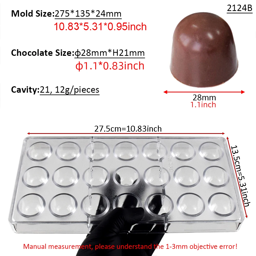 21 Cavity Dome Chocolate Mold - Dome Mold Clear review and price
