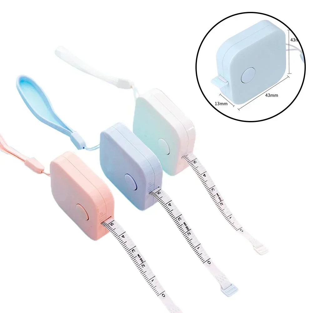 أداة قياس شريط قياس البلاستيك المحمولة العملي R الشريط الخياطة القماش خياط قابل للسحب قاعدة لينة دائم