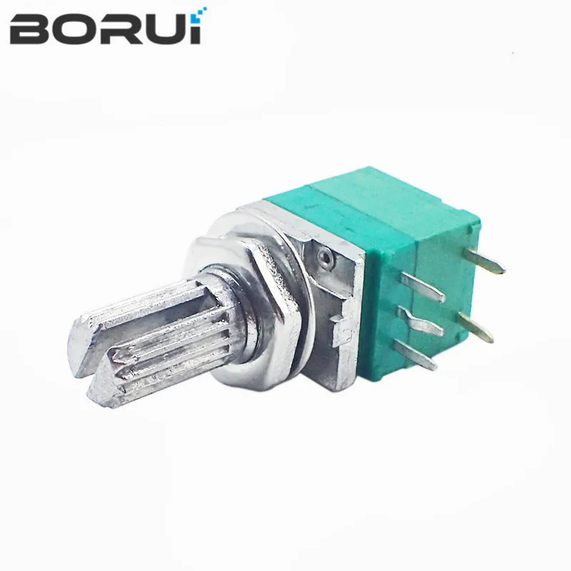 5 قطعة جديد RV097NS 5pin RK097NS RV097 5K 10K 20K 50K 100K 500K مع مفتاح عمود الصوت 15 مللي متر مكبر للصوت ختم الجهد