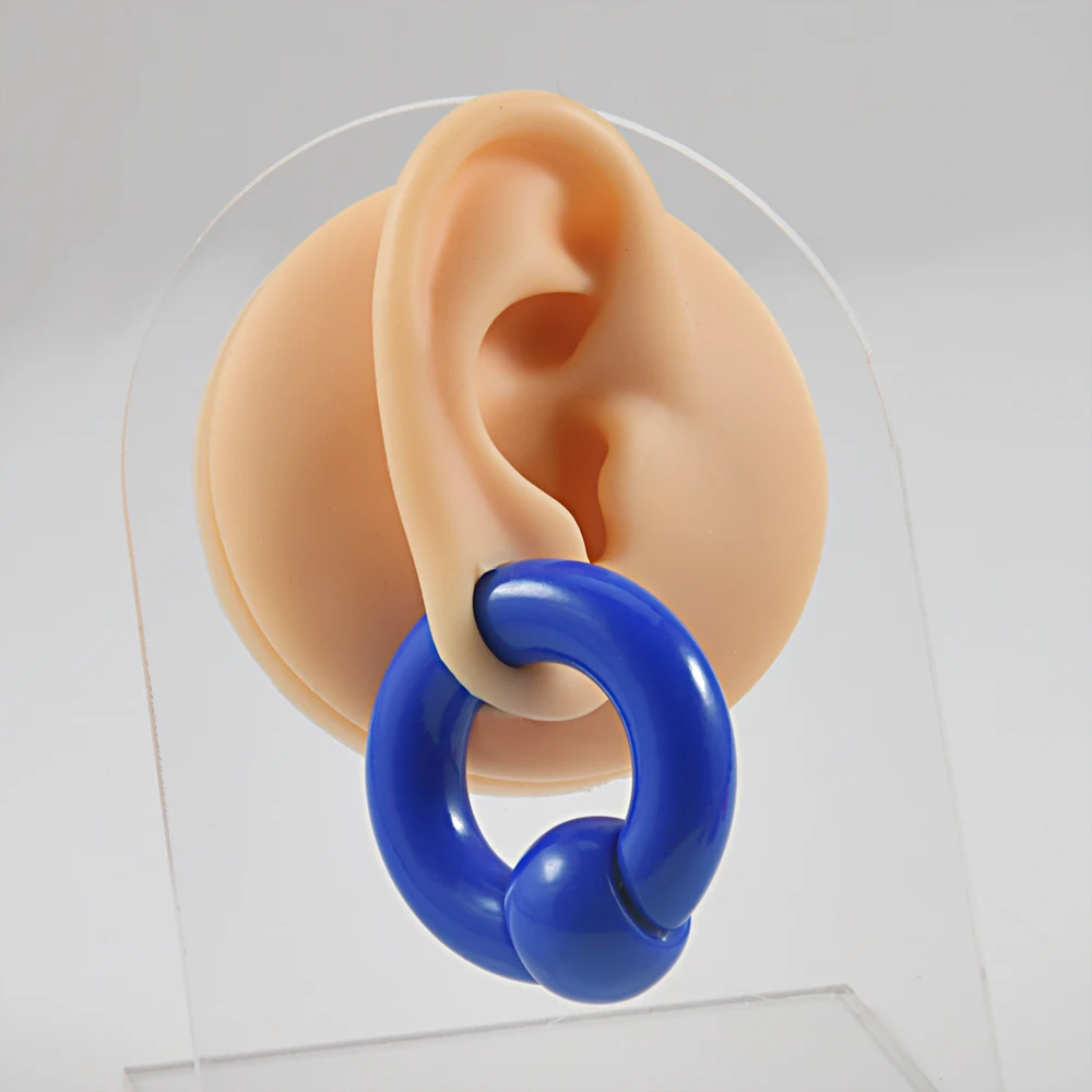 00G Acrylic Captive Bead Ring Ear Plug, Body Jewelry