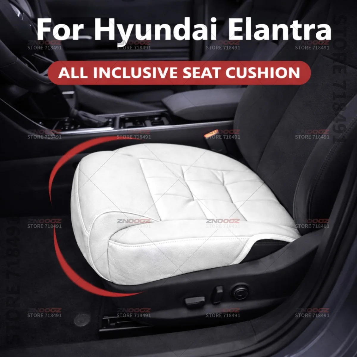 

Car Seat Leg Support Extension Seat Cover Memory Foam Extender Cushion Interior Accessories For Hyundai Elantra