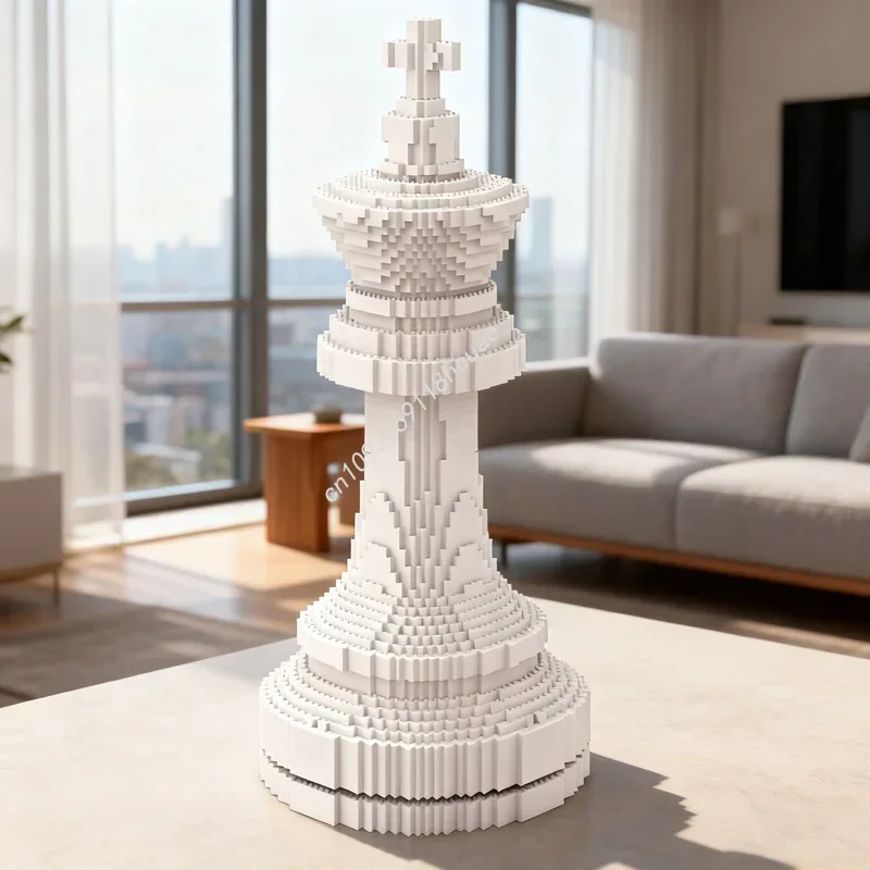 

4094pcs MOC Sculpture King Chess Sculpturesed Model Building Blocks Architecture Assemble Festival Gifts DIY Creative Toy Brick