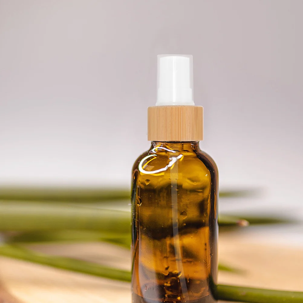 

2pcs Bamboo Spray Bottle Nozzles Fine Mist Heads For Essential Oil Perfume Cosmetics Replacement Sprayer Tops Leakproof