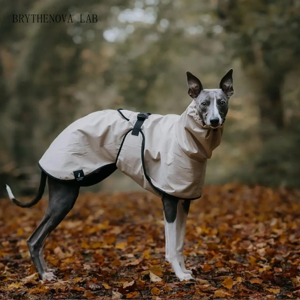 Fashion Raincoat for Airless terrier Soft Puppy Clothes Warm Waterproof Coat for Greyhound Italian Whippet Dog Jacket