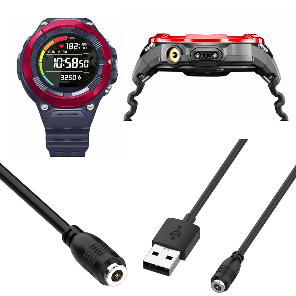 

USB-кабель для зарядки, 1 м, зарядный шнур для умных часов, универсальный зарядный провод, аксессуары для умных часов для WSD-F10, WSD-F20, WSD-F30