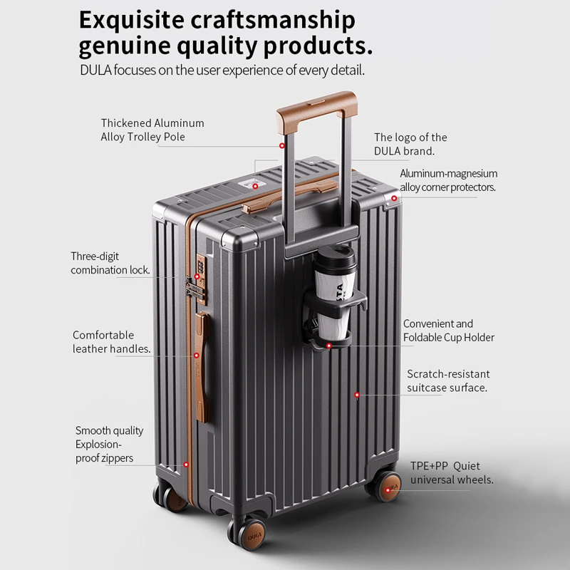 20 "24" 26 "28 بوصة حقيبة سفر كبيرة الحجم المتداول الأمتعة PC سستة حقيبة تروللي بعجلات مع عجلات الصعود صندوق حمل على الأمتعة