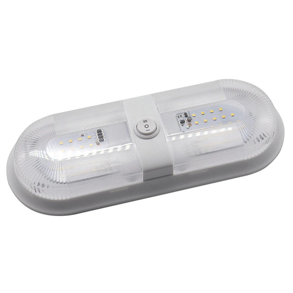 

10-24V 48 LED Interior Dome Light 4000-4500K Camper Reading Light High Brightness with Switch for RV Marine Boat Yacht Motorhome