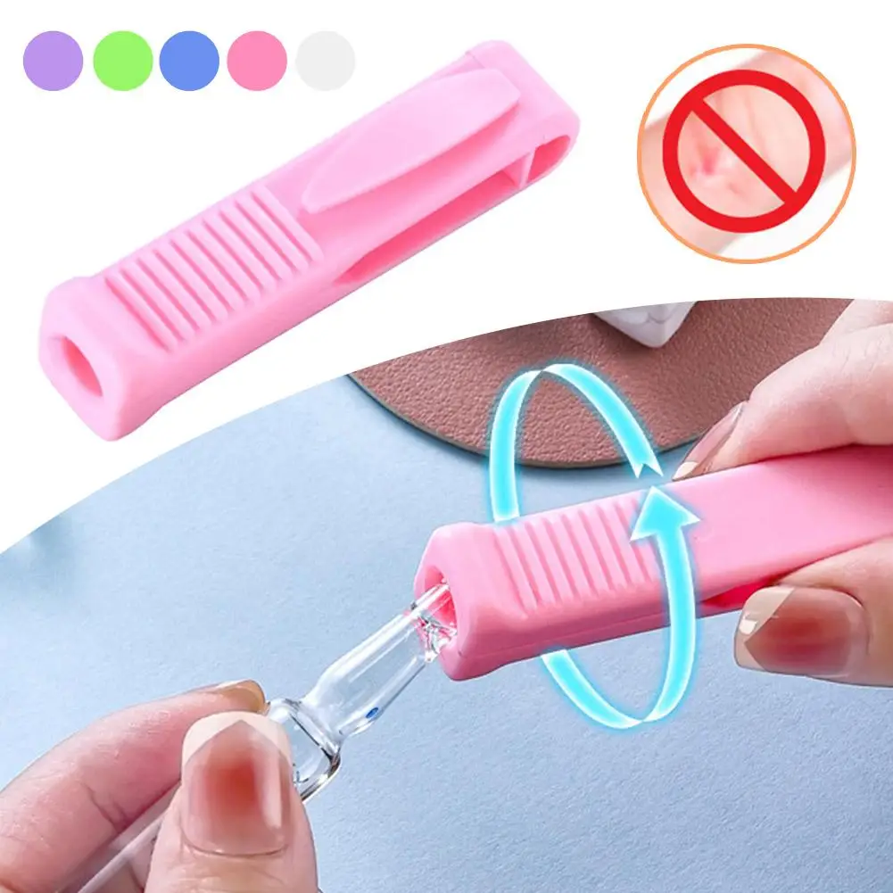 

1 шт., пластиковая открывалка для ампул с небольшим шлифовальным кругом, открывалка для стеклянных бутылок, удобный выключатель для бутылок, помощник для медсестры