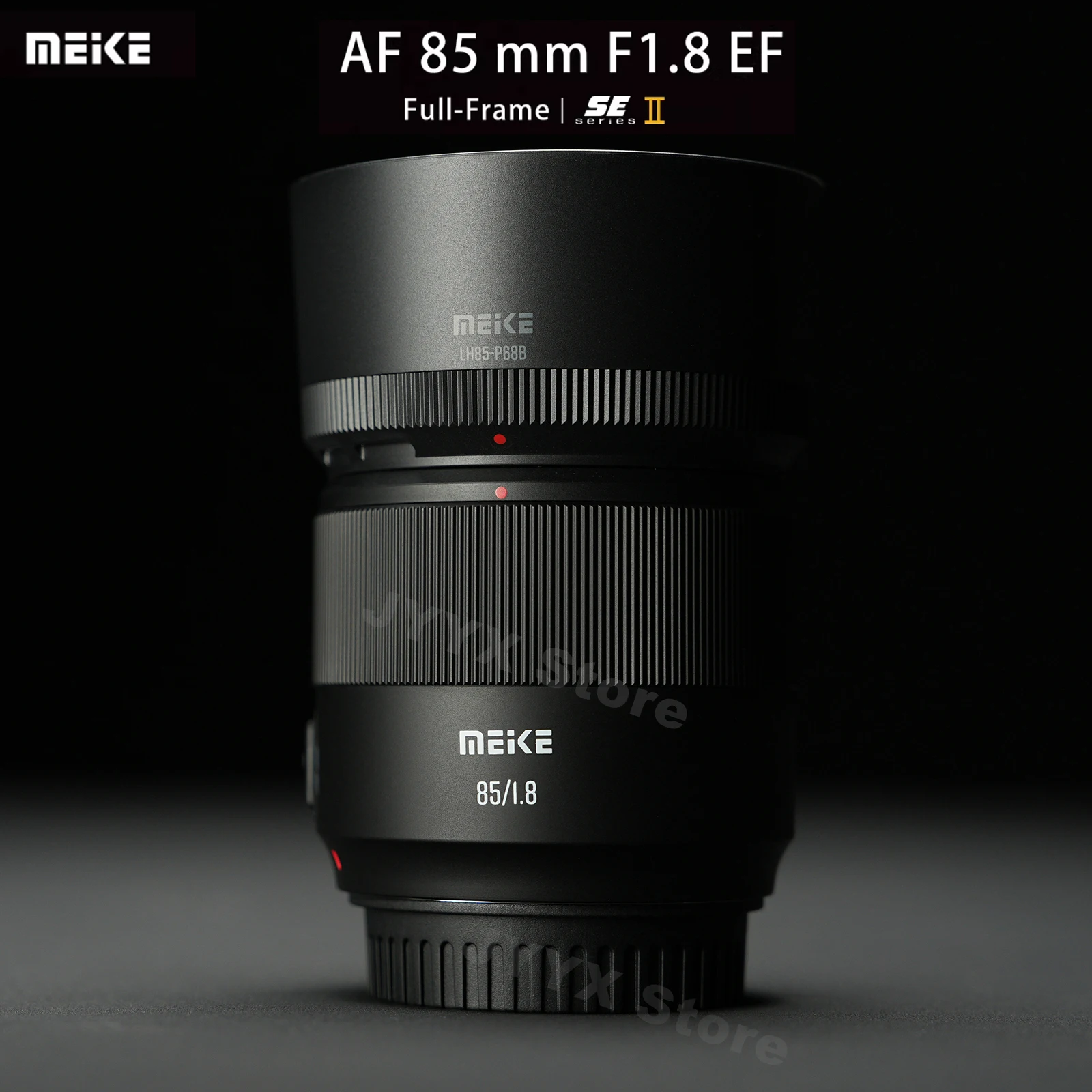 Lente Meike Auto Focus 85mm F1.8 SE Mark II Full Frame STM para Fotografía de Retratos, Compatible con Cámaras DSLR Canon EF y Nikon F