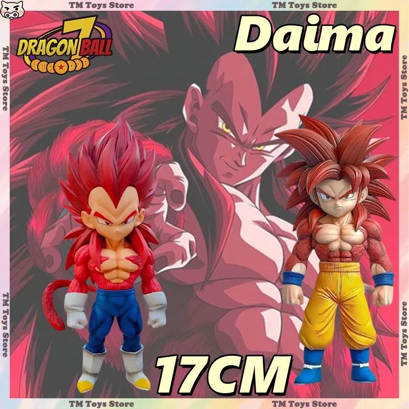 

Daima Dragon Ball SSJ4 Vegeta Son Goku Anime Figures 17cm SSJ4 Goku Vegeta Figure PVC Statue Collection Model Toys Gift in Stock