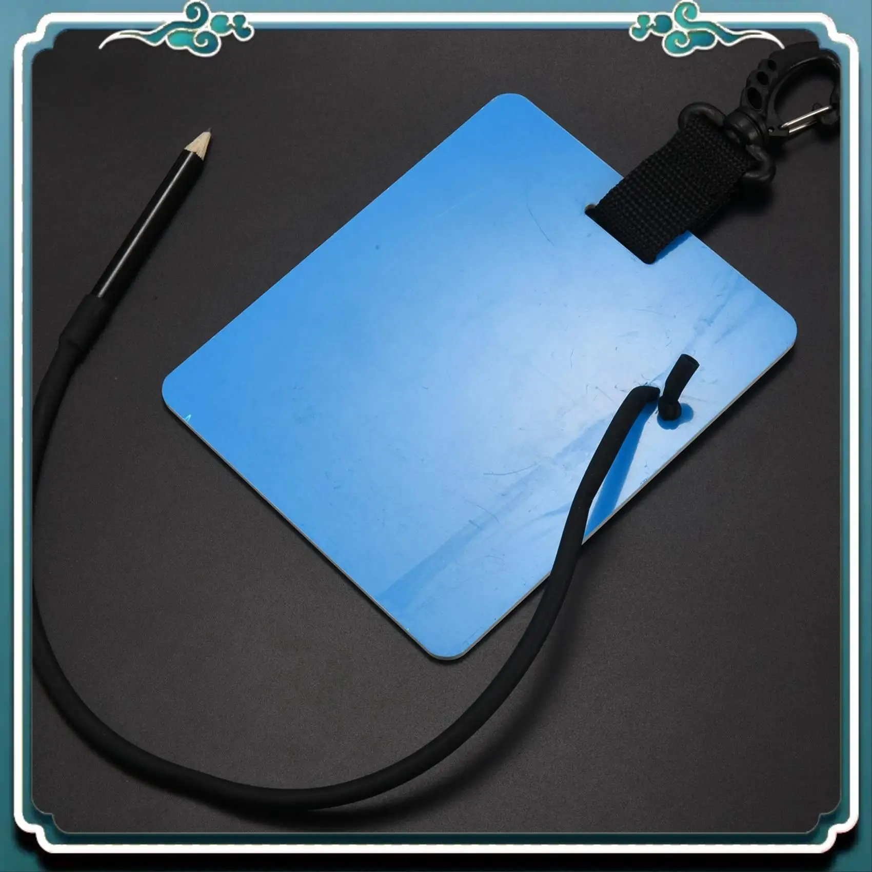 

Надежная 10-кратная доска для подводного письма для дайвинга Wordpad с поворотным зажимом и карандашом для водных видов спорта, дайвинга, плавания