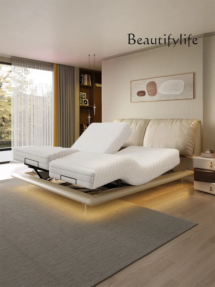 

Nordic fashion style smart electric bed household simple multi-functional double bed
