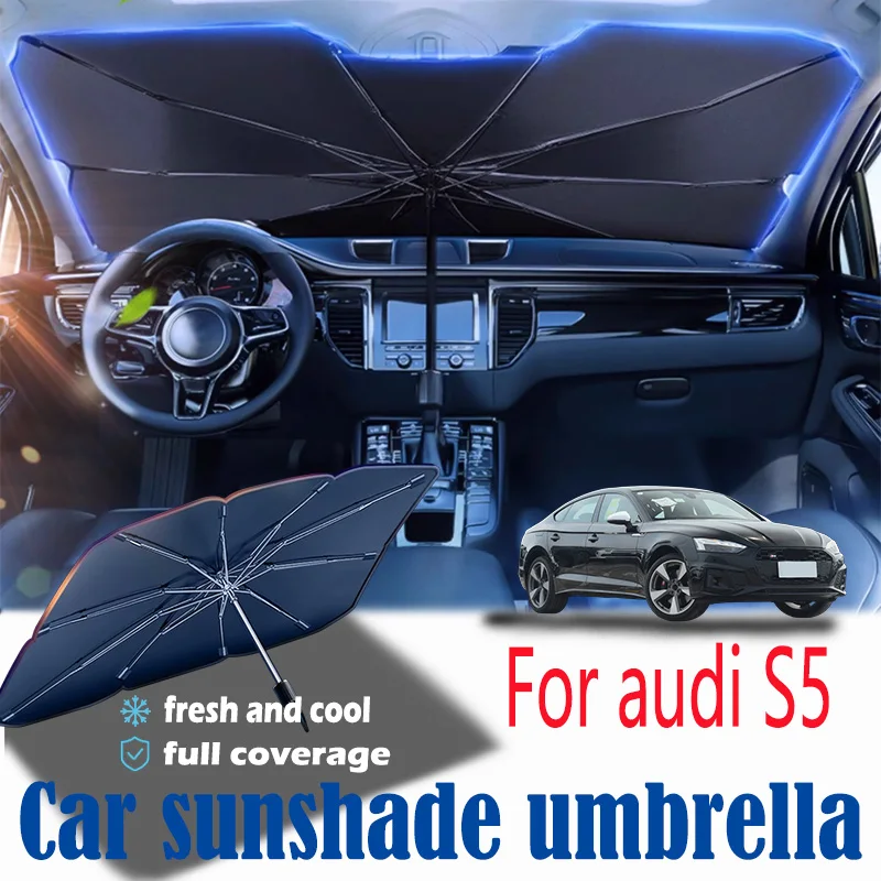 

For Audi S5 front windshield panel, sun visor, summer car interior accessories, heat insulation, sun shading