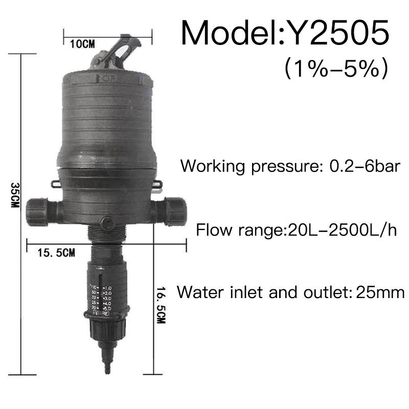 Fertilizer Injector Livestock Farming Chemical Fertilizer Injector Dispenser Proportioner Dosing Automatic Device Pump Tools