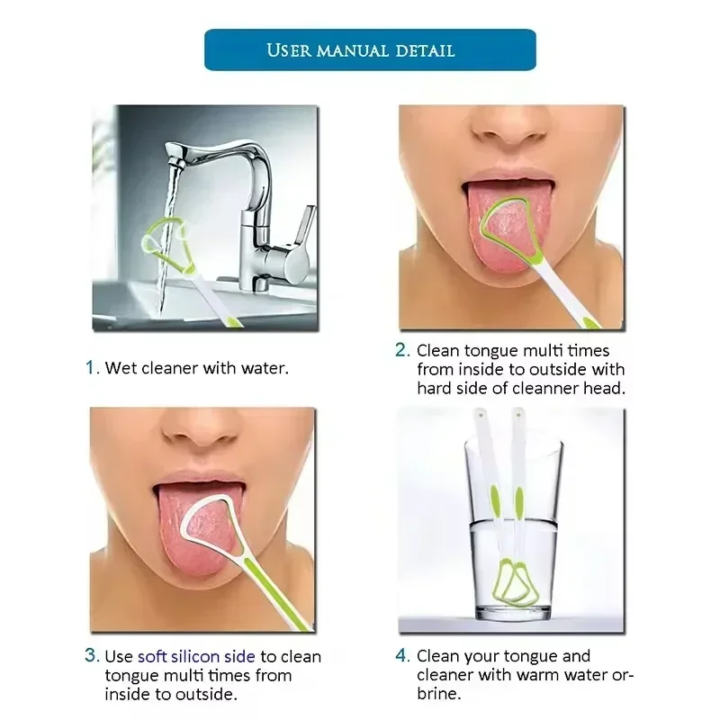فرشاة مكشط لسان سيليكون ، تنظيف ، درجة غذائية ، عناية بفم واحد ، الحفاظ على رائحة الفم ، نظافة ، مبيعات ، 1: