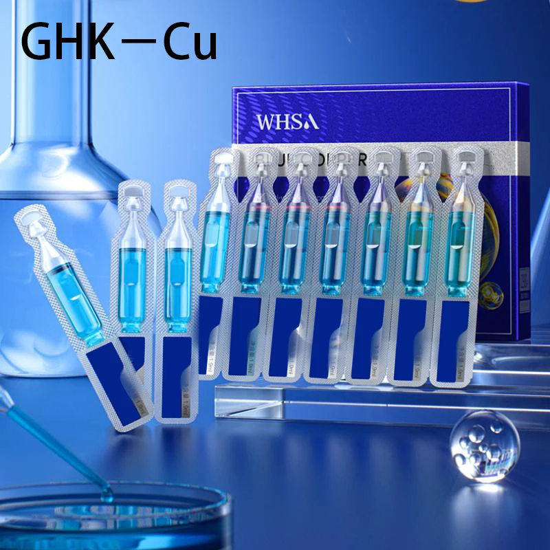 Blue Copper Peptide Single-use Facial Serum Hydrate Repair Dull Skin Portable Disposable Firm Essence Daily Home Travel SkinCare