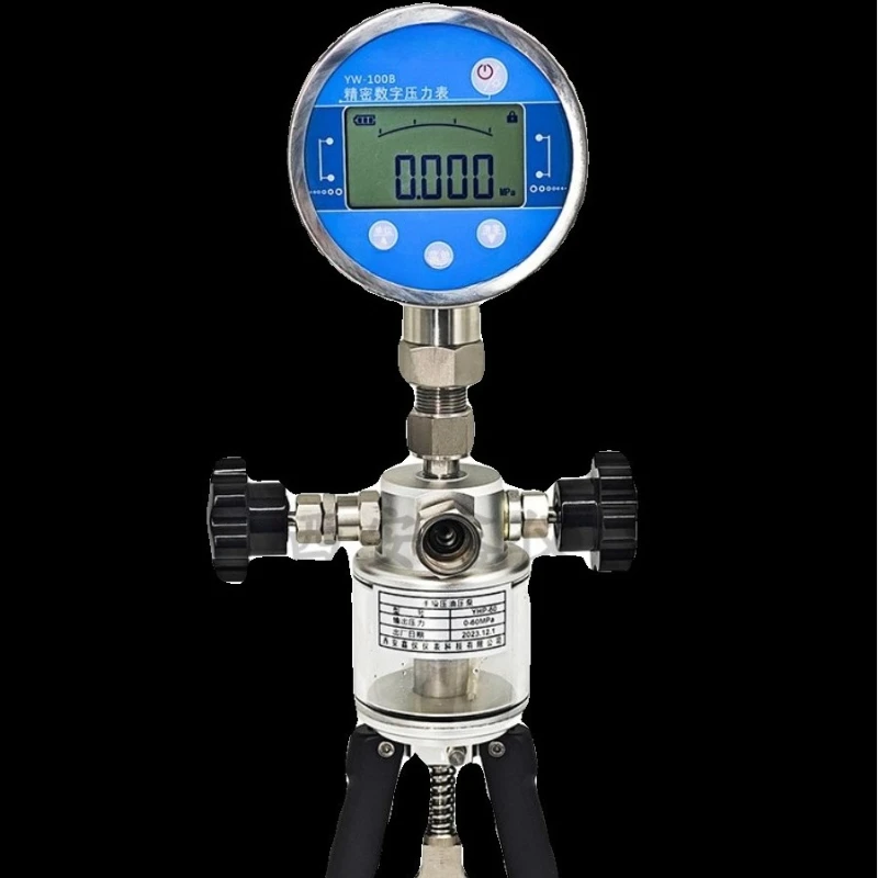 700HTP-2 Handheld Hydraulic Pump 0-70Mpa Portable High Pressure Source 10000psi Pressure Calibrator