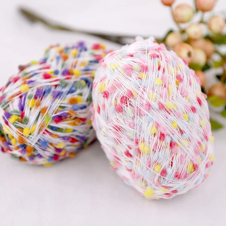 Fancy Wool Yarn for Knitting Sweater, Scarf, Blankets, Hats, Crochet Threads, Colorful Rainbow Colors, 50g Ball, Hotsales