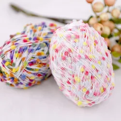 Fancy Wool Yarn for Knitting Sweater, Scarf, Blankets, Hats, Crochet Threads, Colorful Rainbow Colors, 50g Ball, Hotsales