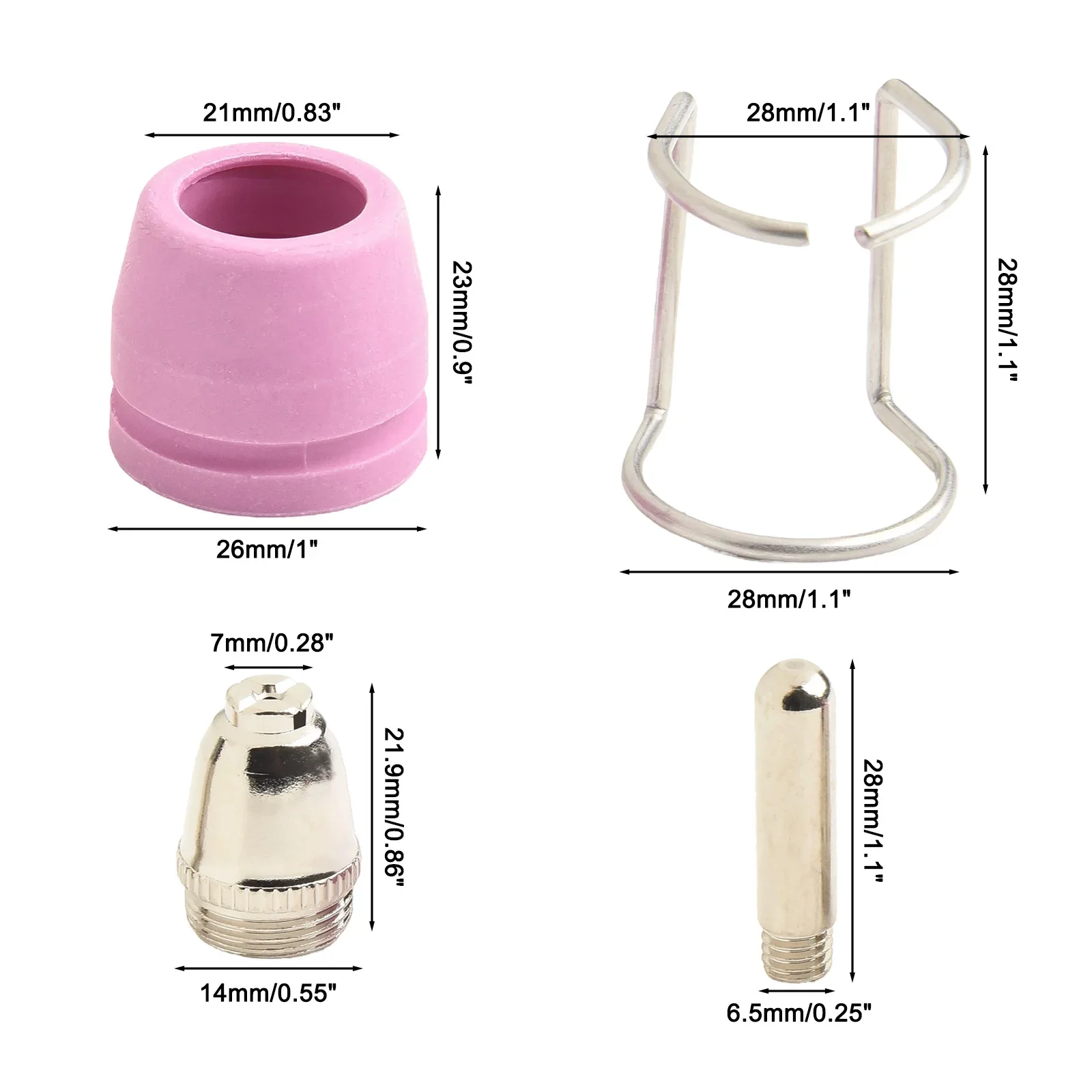 Sleek Design Welding Accessory Bundle Full Collection (24pcs) Promising Exceptional Performance Across Various Applications