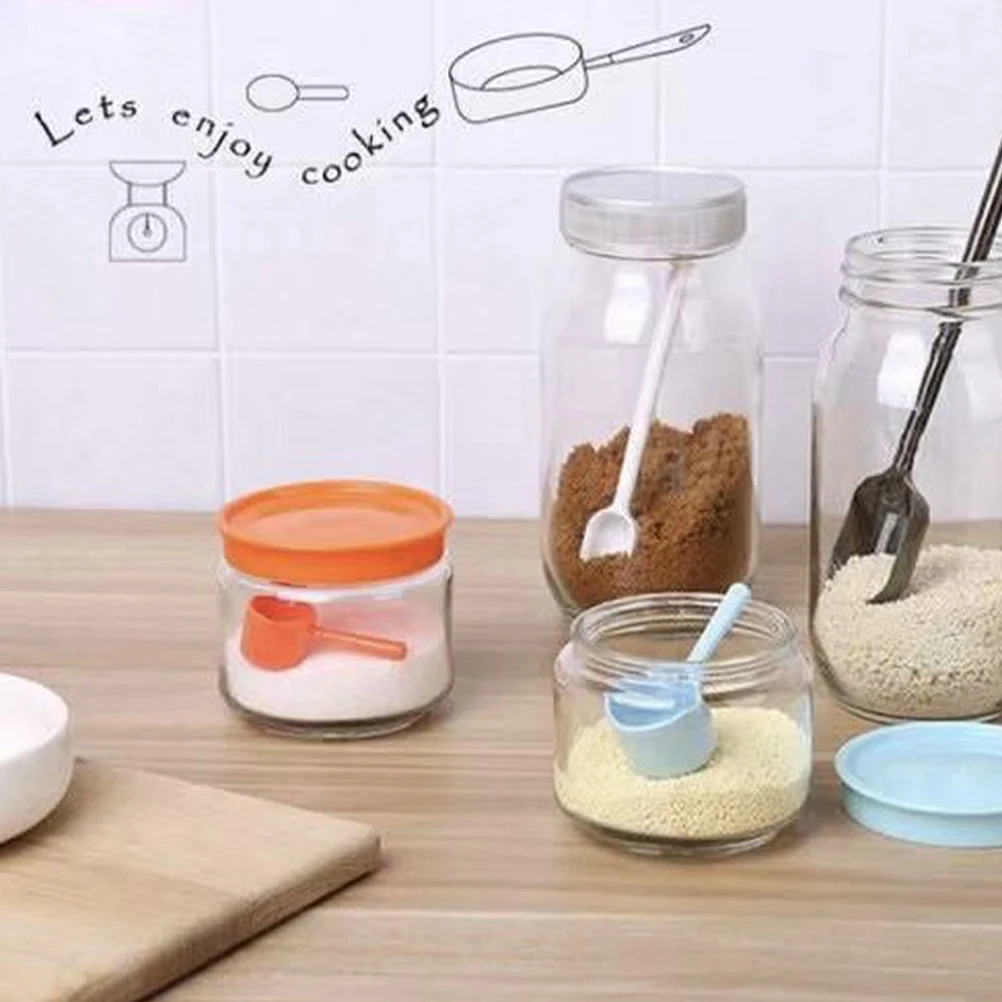 

4pcs Measuring Spoons Set Plastic Easy to Clean Perfect for Dry Ingredients Baking Tools Lightweight Compact Storage