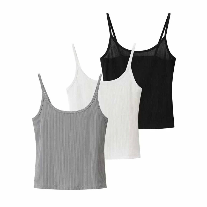 

Solid Color Halter Tops Simple Style Vest Lady Elegant Hot Streetwear Loose Sleeveless Clothing Summer Women Sexy Tops