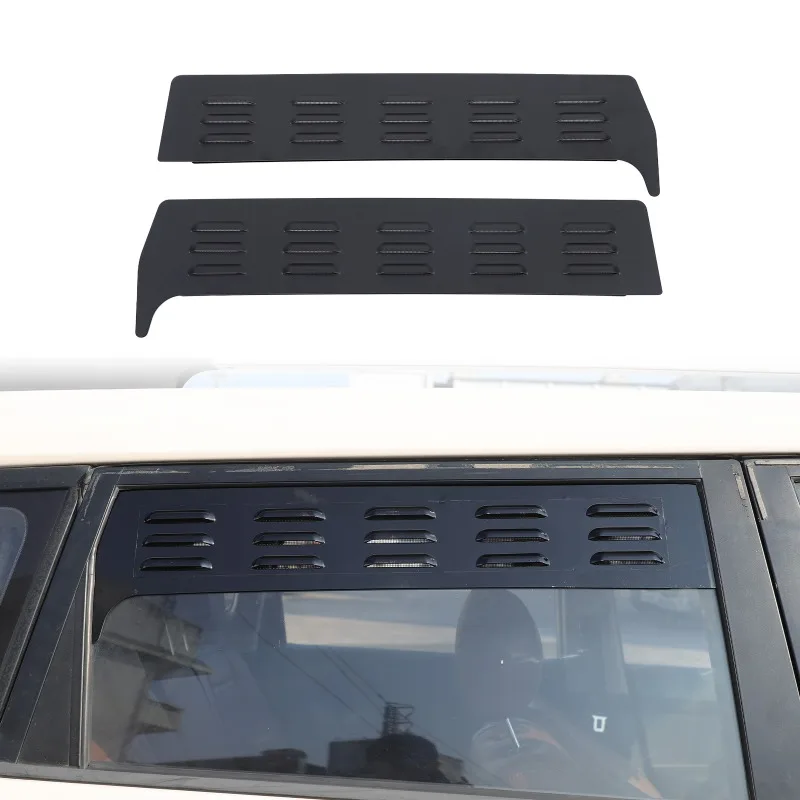 

Aluminum Alloy Car Rear Side Window Trim Spoiler Rear Ventilation Louvers For 2009-2013 Kia Soul Car Accessories