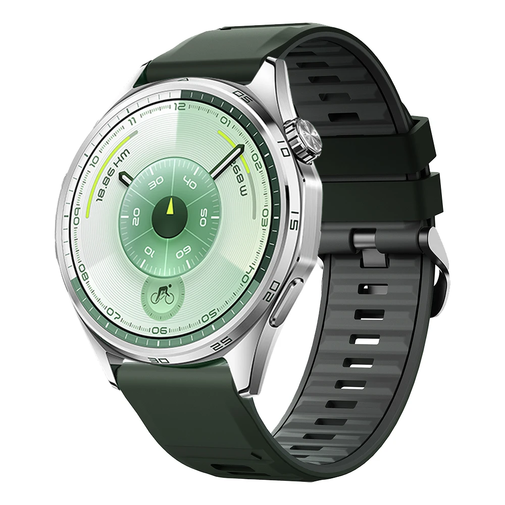 22mm Sport Watchband For Huawei Watch GT 6 Pro 46mm/GT5 GT4 GT3 GT2/Watch 5 4 3/Ultimate Replacement Silicone Strap Bracelet