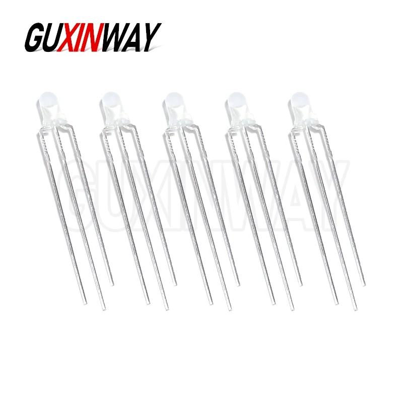 50pcs F3 3mm Diffused Two Color Common Anode/Cathode Round LED Red Blue Green Bi-Color Diode Light Emitting