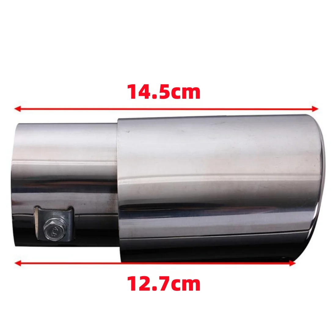 Universal  Stainless Steel 14.5cm 2.4\'\' Car Exhaust Muffler Tip Round Pipe Chrome Tail Muffler Exhaust Tip Pipe  Car Accessories