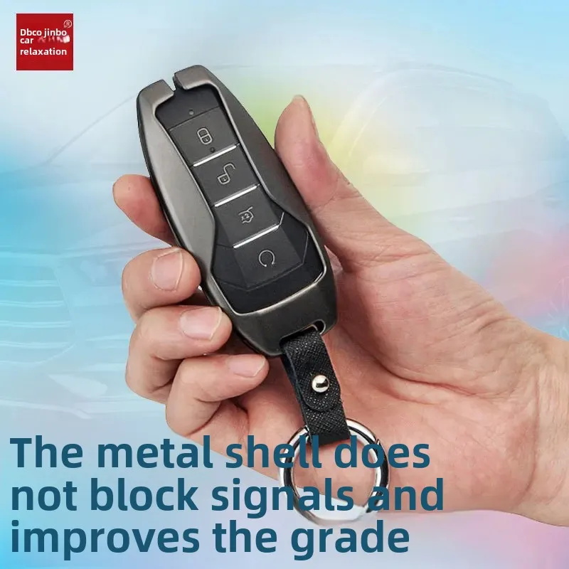 Baojia DM Metal Car Key Case Compatible With Baidu Tang Second Generation Fuel Version Car Key Shell Durable And Stylish