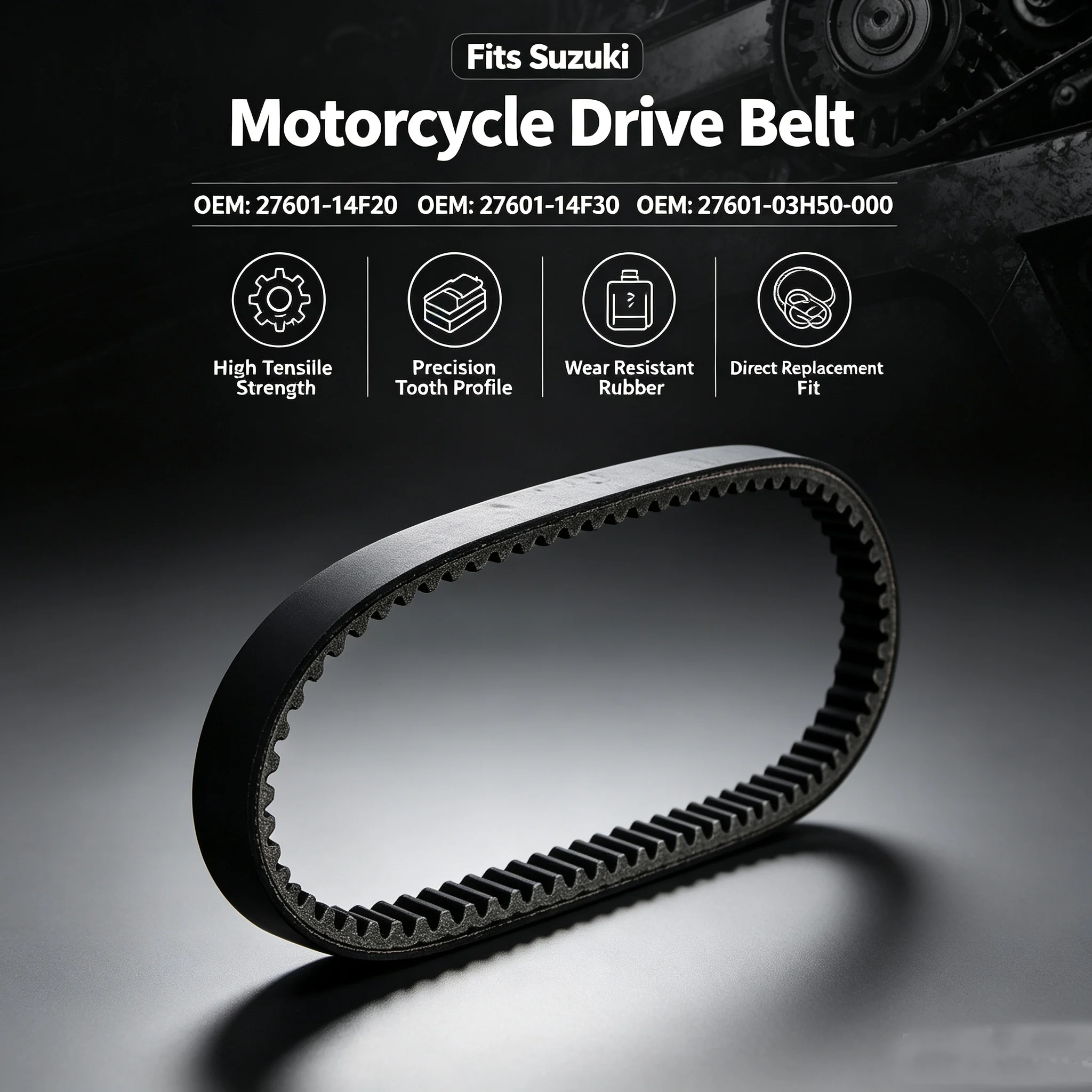 27601-14F20 Drive Belt For Suzuki UH200 Burgman 200 / Drive Belt For Arctic Cat DVX 250 / Kymco Grand Dink 250 KXR250 Maxxer 300