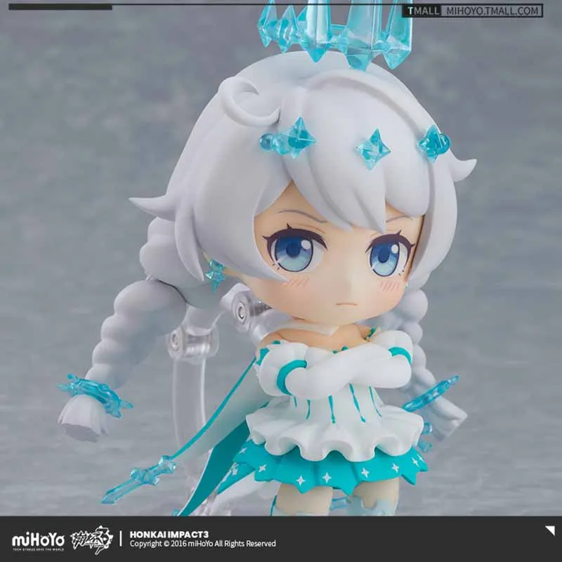 Original APEX-TOYS Honkai Impact 3rd Kiana Clay Figure Winter Princess Q Version Figure Version Doll Figure Collectible Toy Gift