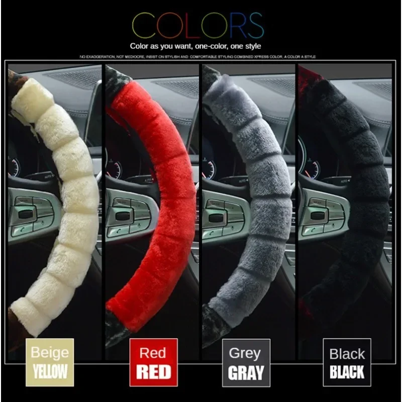 Warm Plush Universal Steering Cover 3
