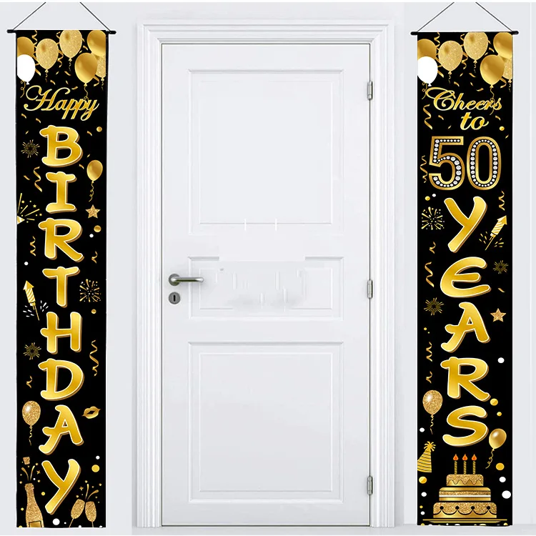 

Hanging flags for first birthday, holiday decoration supplies, door curtain, atmosphere scene layout, new