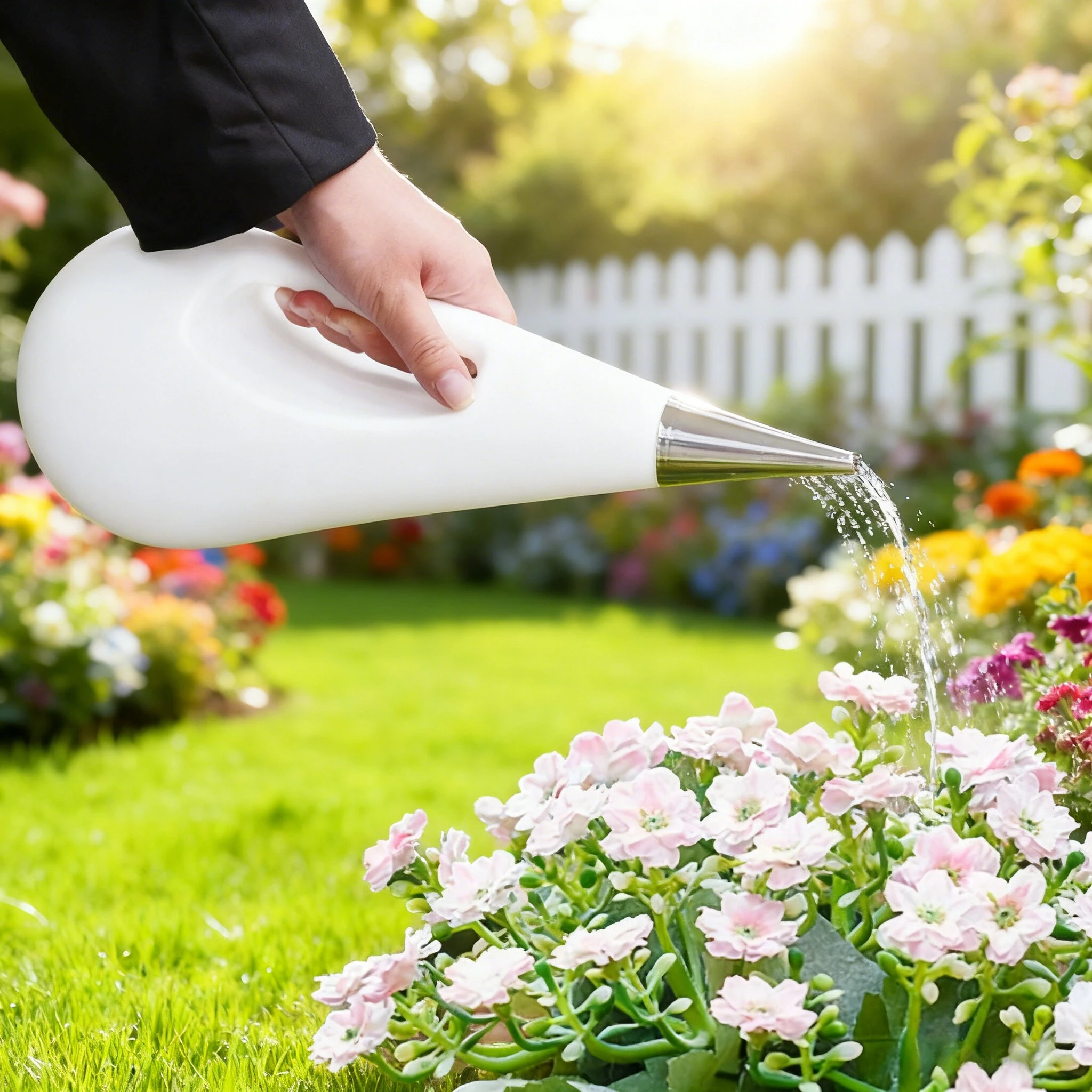 

1pc 2L Drop-Shaped Watering Can for Indoor and Outdoor Plants, Spray Gun for Gardening, Potted Plants,Garden Decor, watering can