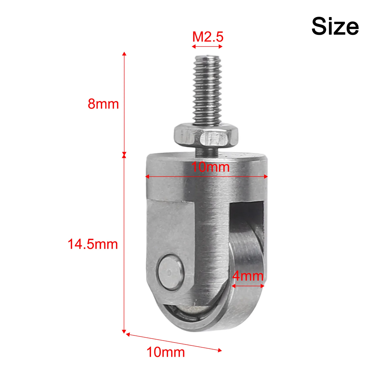 Wheel Probe Roller Contact Point M2 5 Thread Size Steel Tips for Dial Indicators Enabling Accurate and Continuous Testing