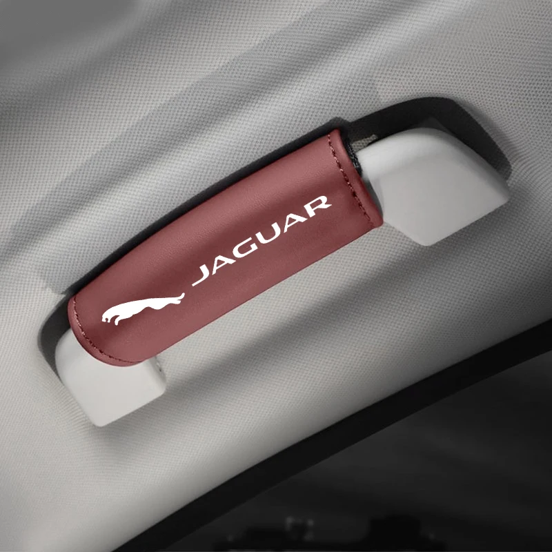 Car Roof Armrest Protective Cover Door Handle Ceiling Handle Protection Covers For Jaguar XFL XK XF XJ XE F-Type X-Type F-Pace I