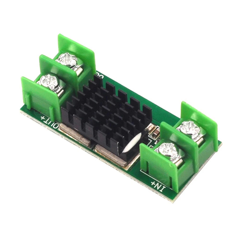 15A Anti Reverse Irrigation Ideal Charging Board Solar Panel Anti Reverse Ideal Diode Board with Heatsink 5-60V DC