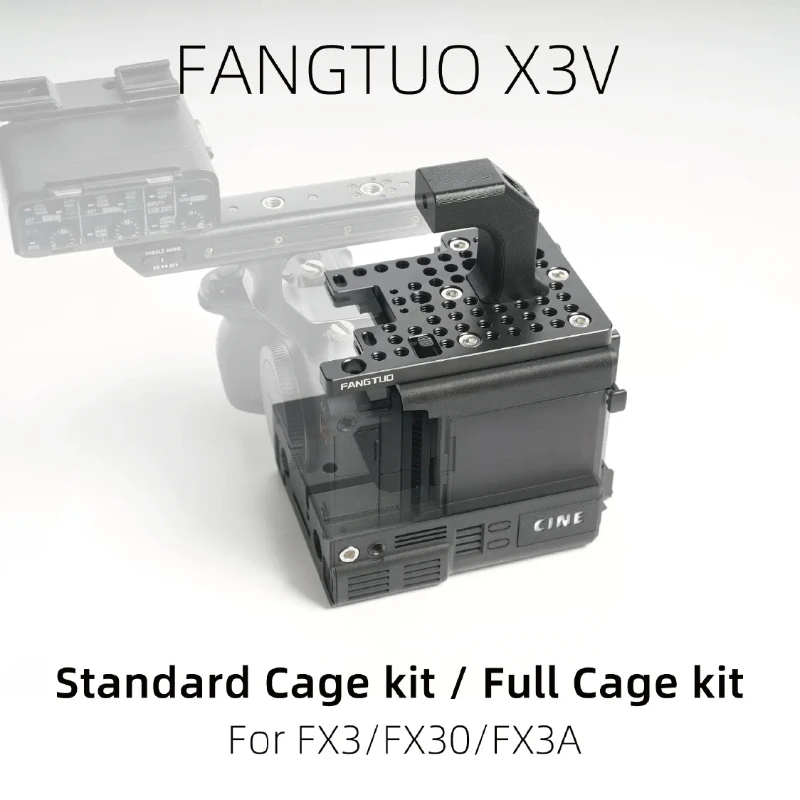 V‑Port Battery Expansion Kit for Sony FX3 Cinema Camera, Built‑in Cage Functions, No Extra Rabbit Cage & Tube Clip Required