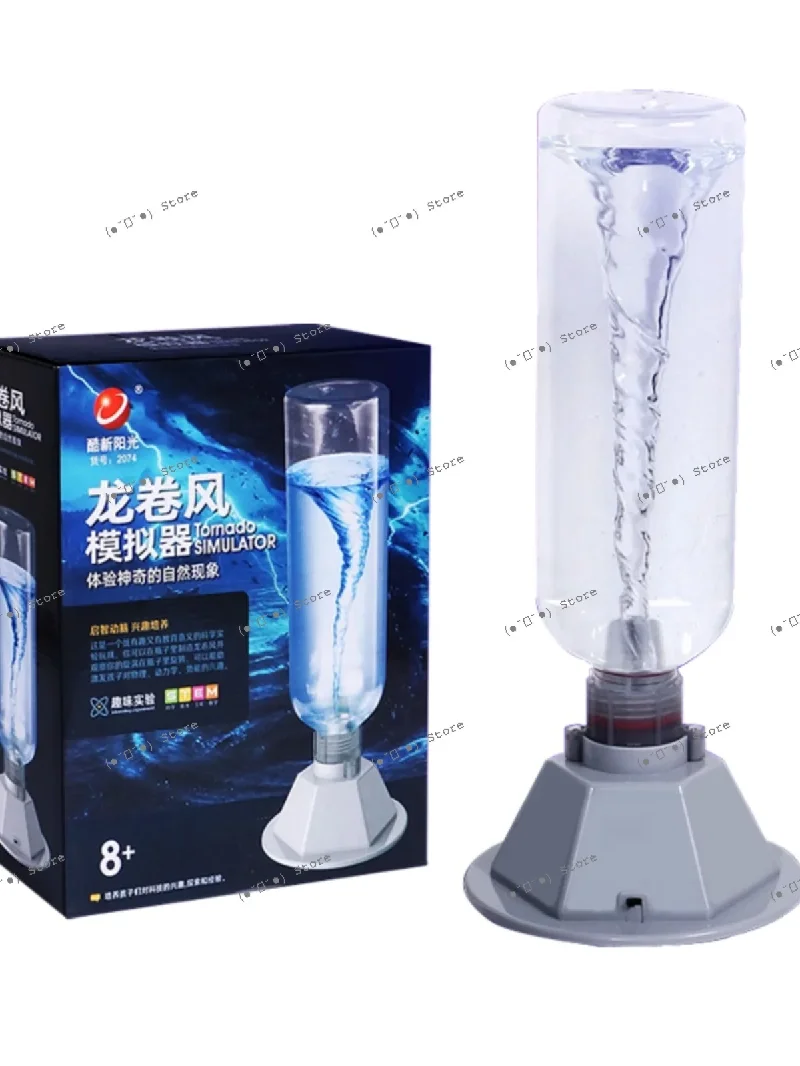 

tornado emulator, electric vortex technology to make handmade artificial water model, scientific experiment