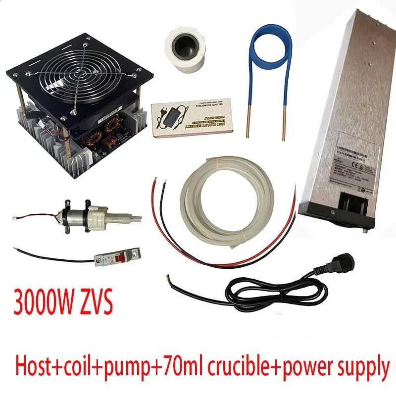 

3000W ZVS high frequency induction heating high power high frequency machine quenching intermediate frequency furnace no tap zvs