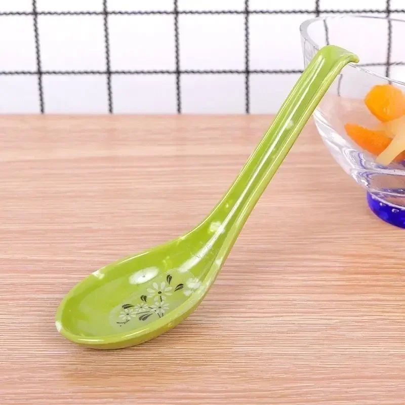 1 шт. ложки для супа, японские ложки для риса, меламиновая ложка, соусы, суповая ложка, ложка для каши, рамэн, фен, вареник