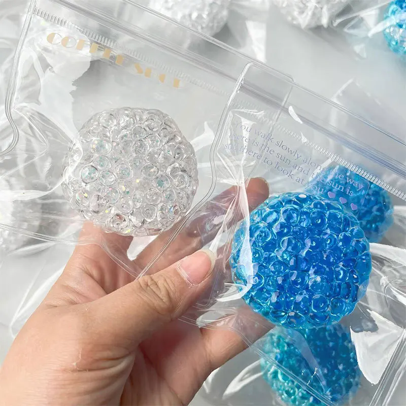 Fun Squishy Pearl Ocean Noisy Ball Fidgeting Toys Antistress Taba Squishу Kids Girls Toys Gifts Stress Ball Adult Sensory Toys