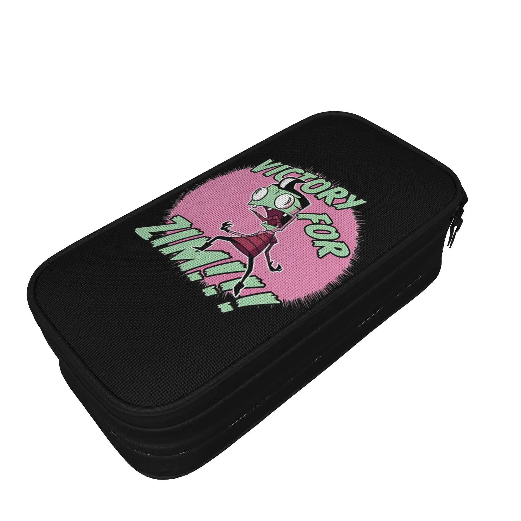 Invadered Victory for Zim Pencil Cases Creative Cartoon Funny Pen Box Bags Large Storage School Supplies Pencilcases Stationery