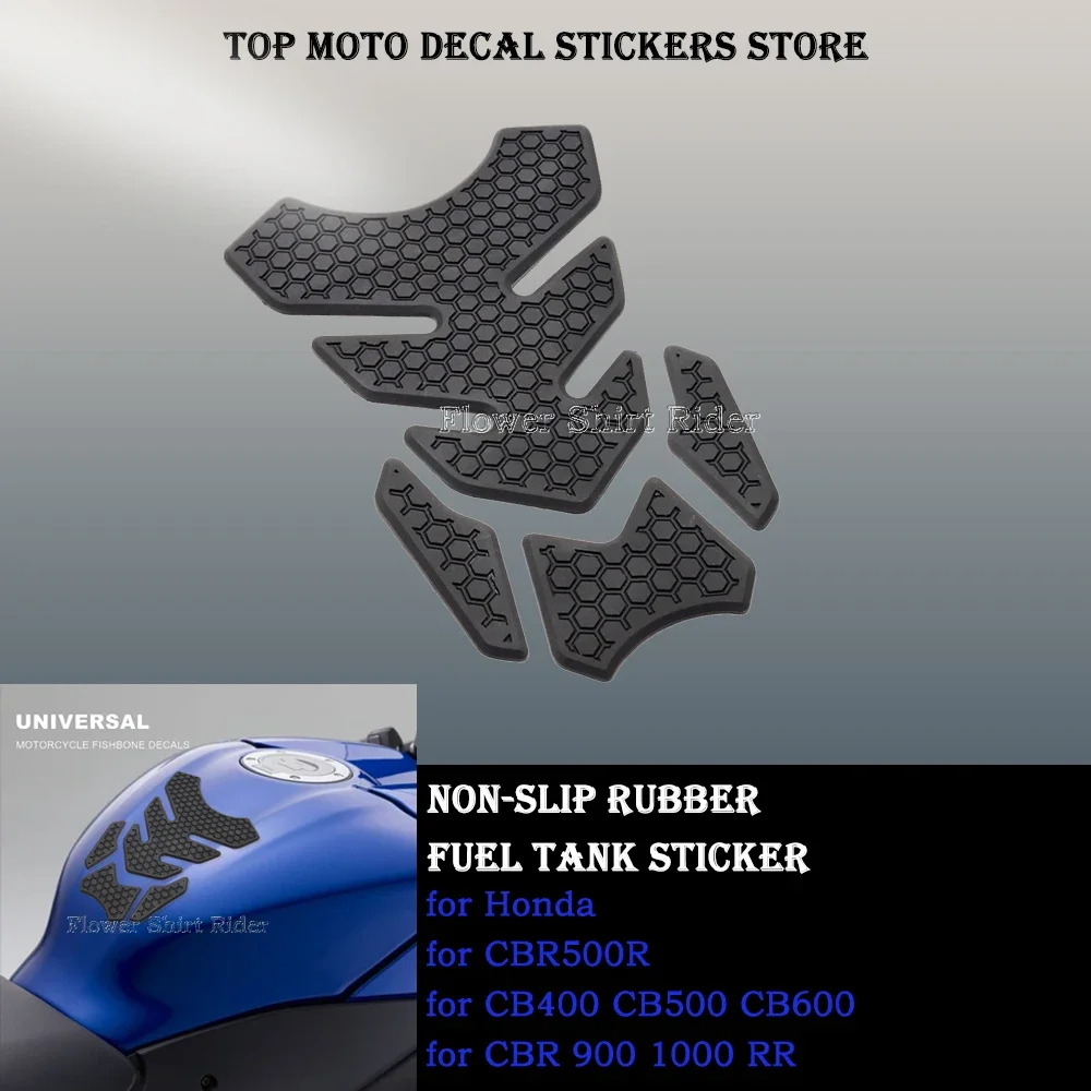 

Universal Motorcycle Fish Bone Sticker Gas Fuel Tank Protector Pad Cover Decal FOR CBR500R CB400 CB500 CB600 CBR 900 1000 RR