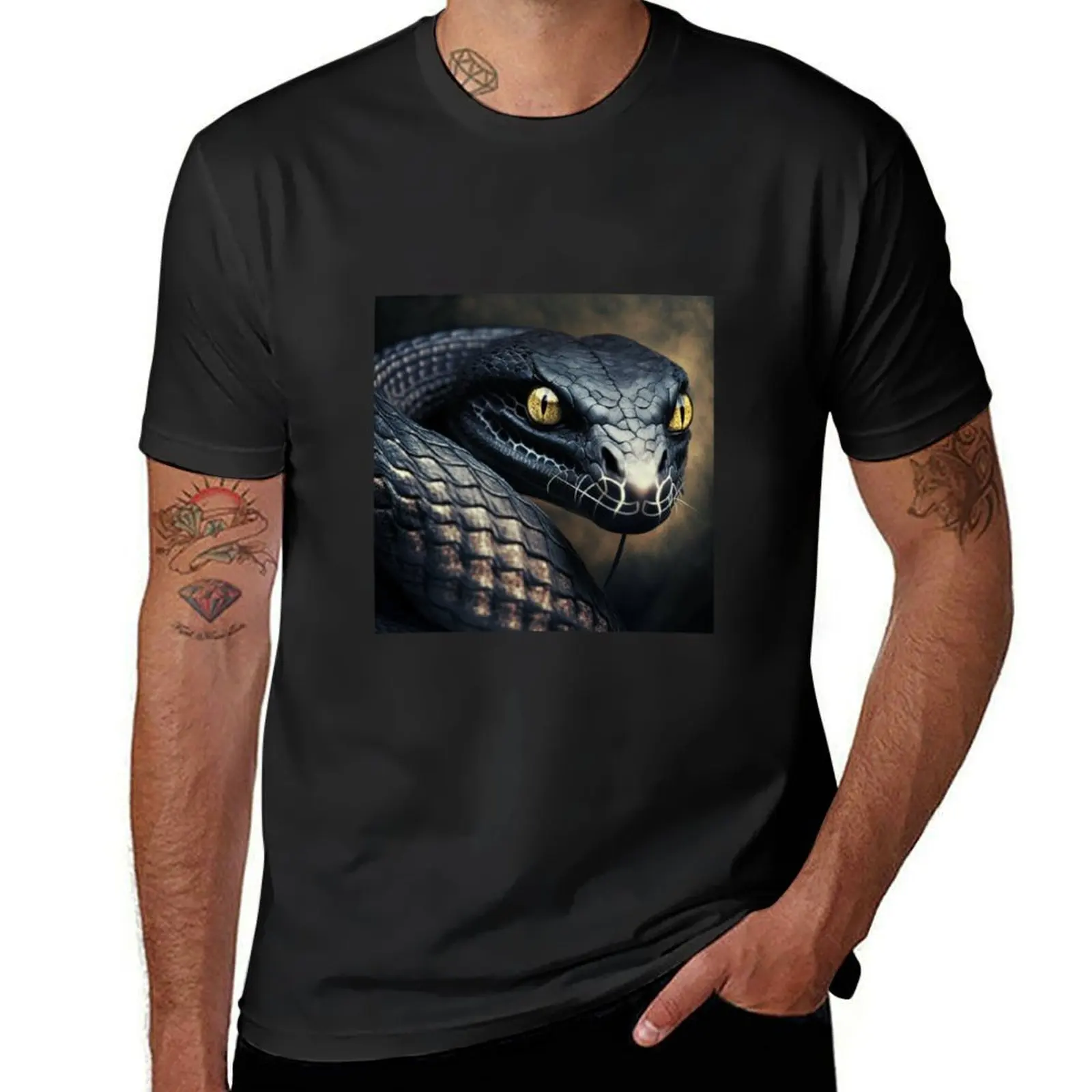 blak mamba snake tshirts T-Shirt Aesthetic clothing oversizeds graphics vintage clothes mens t shirt graphic