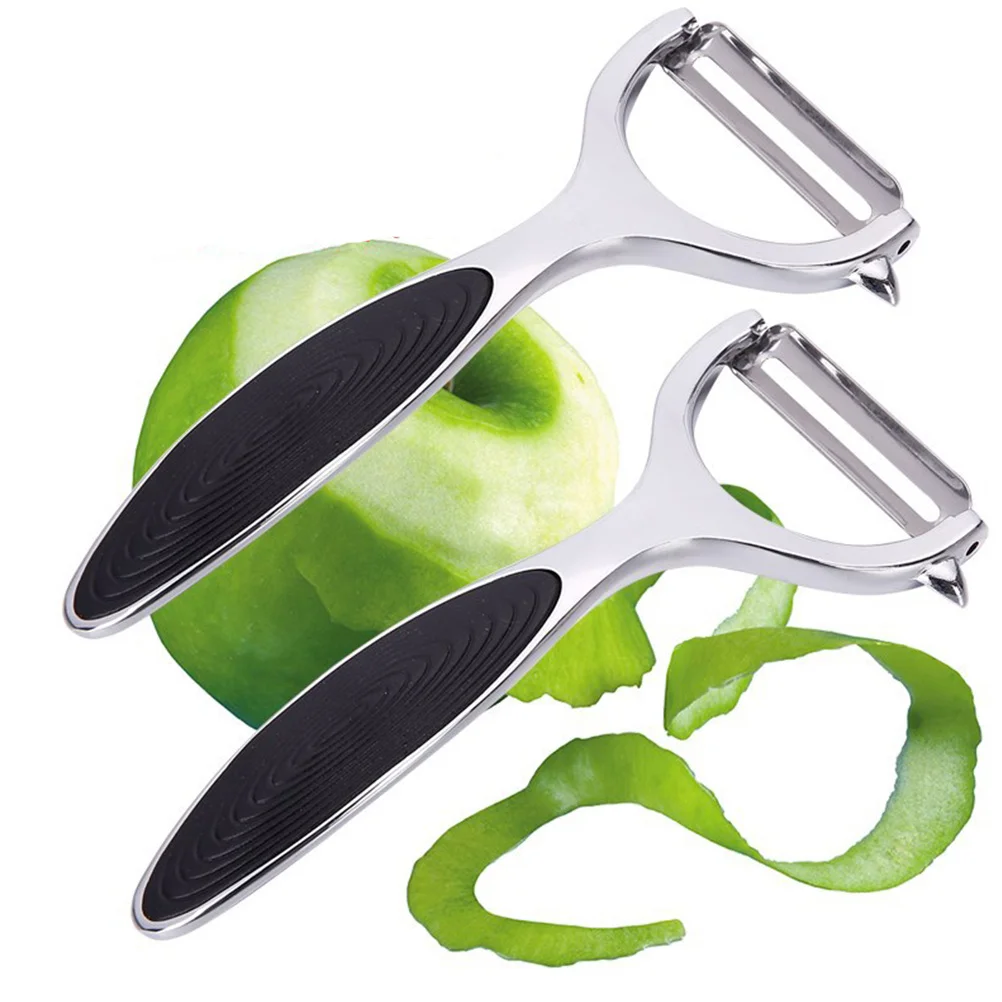 

Ultra Stainless Steel Fruit Peeler Vegetable Peeler Kitchen Tool Anti Slip Handle Space Saving Hanging Hole for Apples